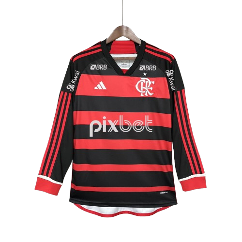 Camisa 1 Manga Longa Flamengo 2024/25