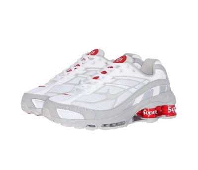 Nik Shox Ride 2 SP Supreme Branco Cinza Vermelho