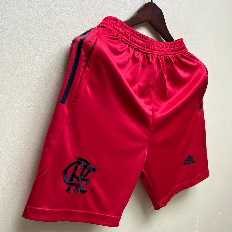 Shorts Flamengo 2023/24 Vermelho com Bolso Zyper