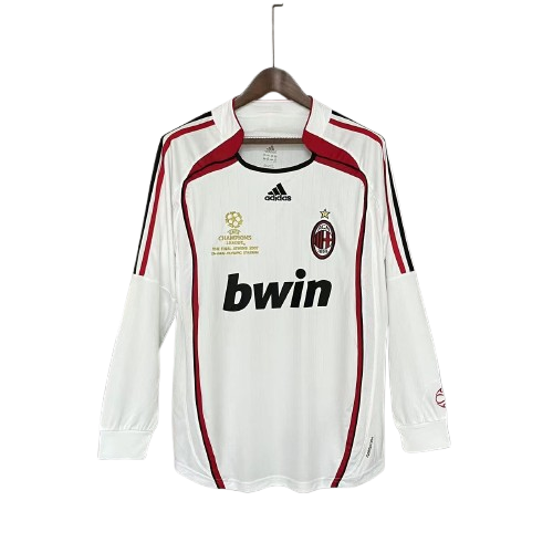 Camisa Retro Manga Longa Milan 2006/07