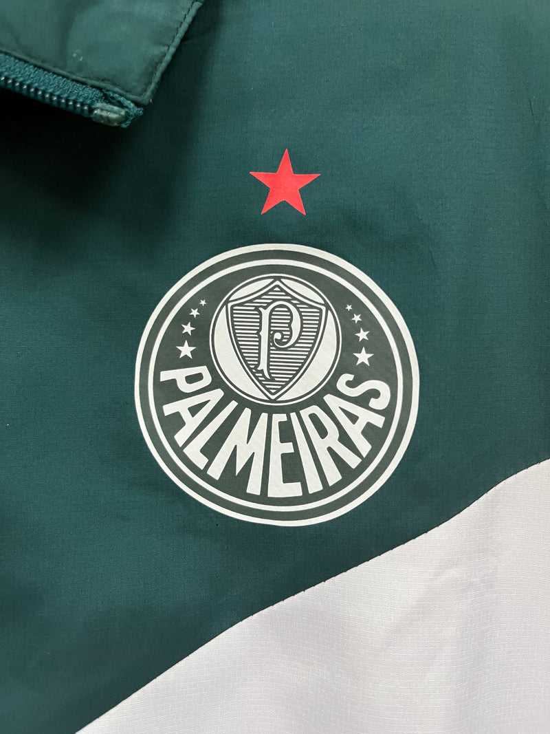 Casaco Corta Vento Palmeiras 2022 Branco-Verde