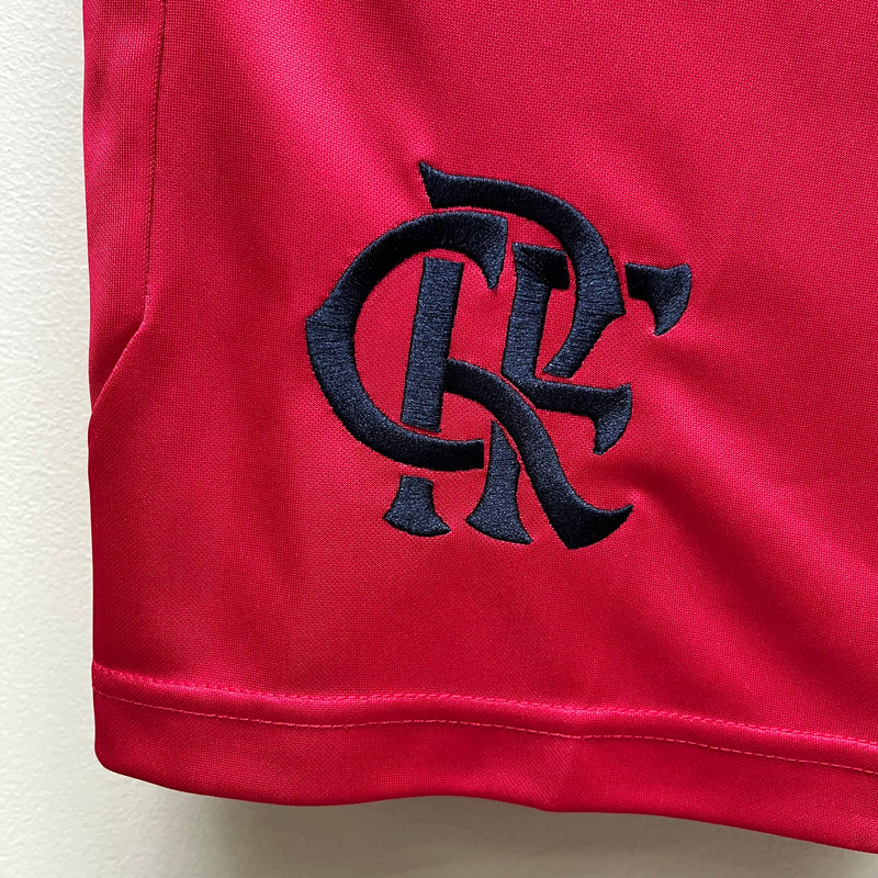 Shorts Flamengo 2023/24 Vermelho com Bolso Zyper