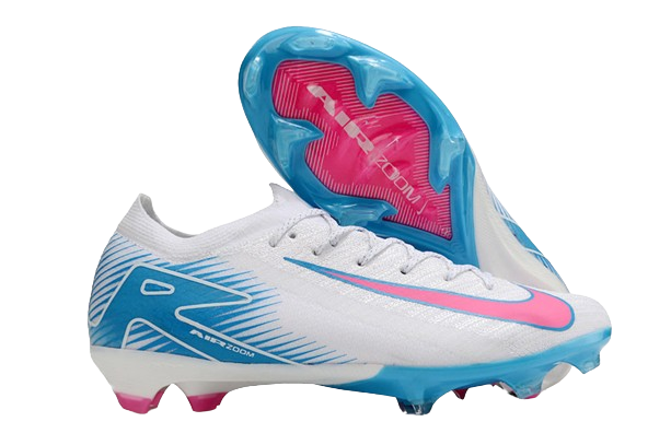 Chuteira Air Zoom Mercurial Vapor 16 Elite FG Campo - Branco e Azul