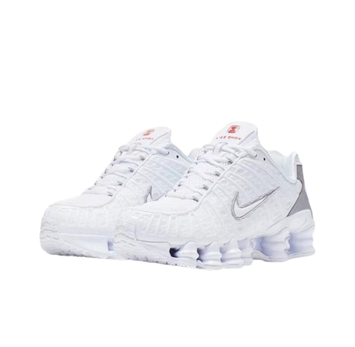 Nik Shox TL Branco Metálico Prata