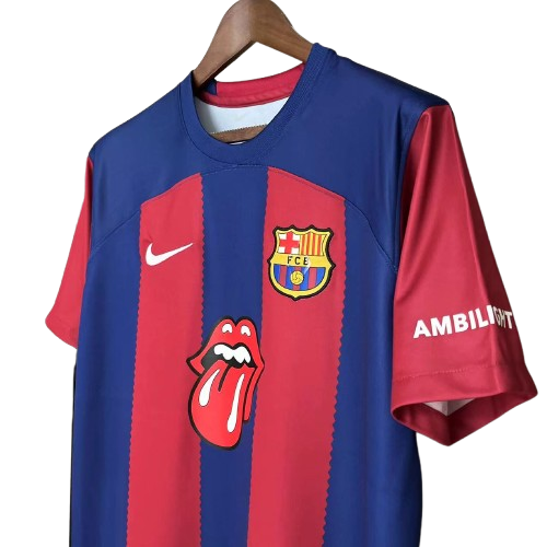 Camisa Barcelona x Rolling Stones 2023/24 Masculino